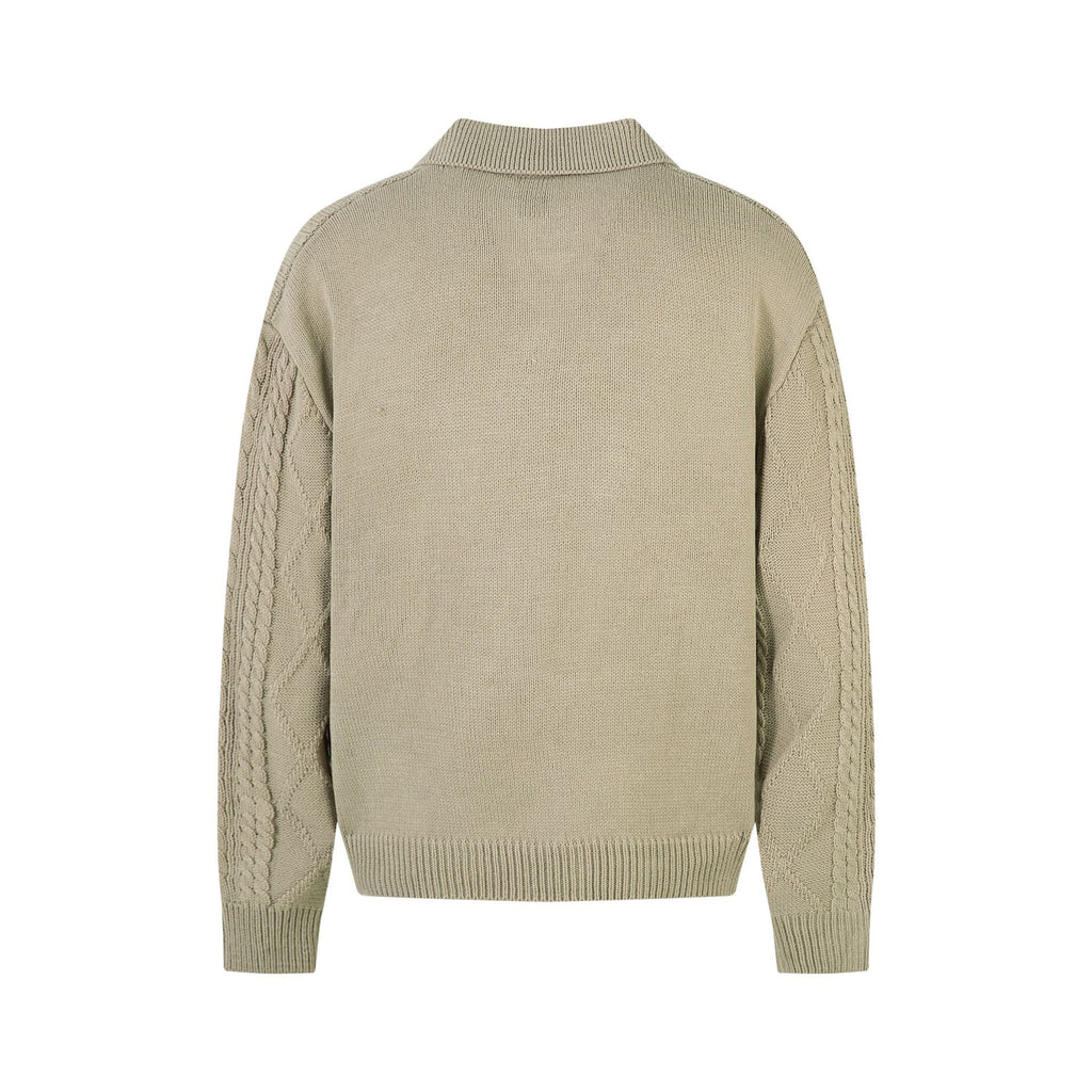 Knitted sweater jacquard sweater