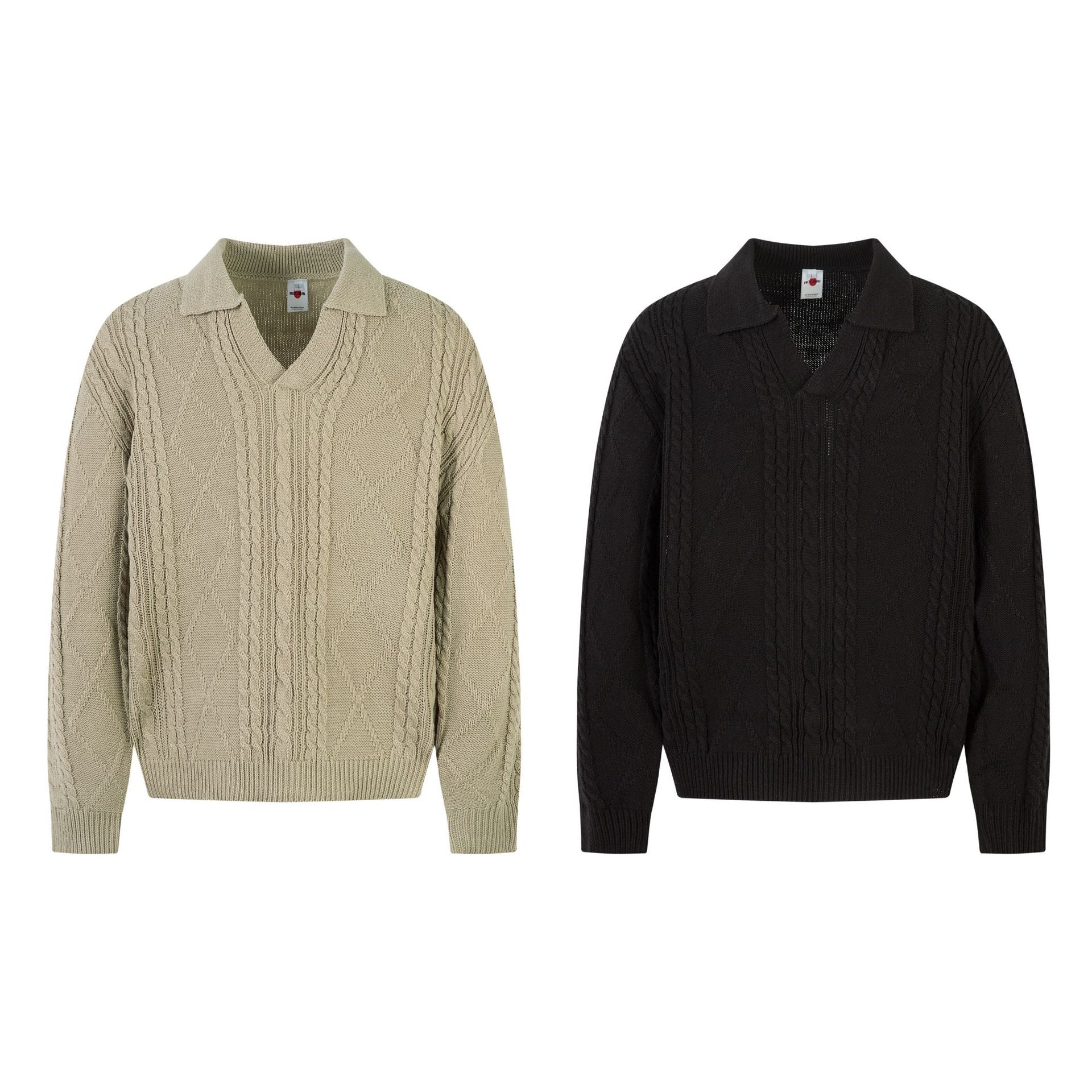 Knitted sweater jacquard sweater